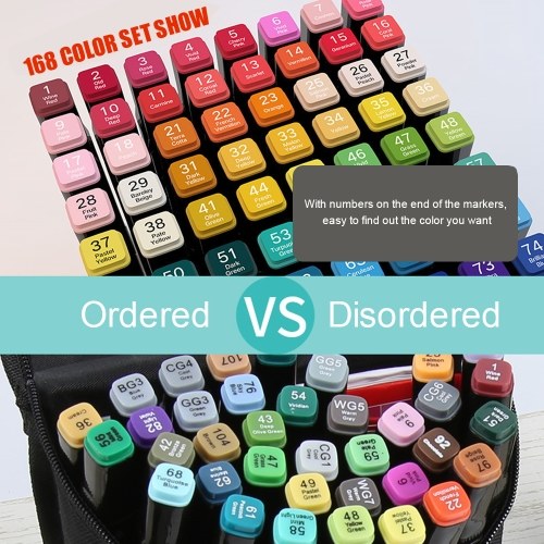 

Art Markers 24 Colors Dual Tips Drawing Markers