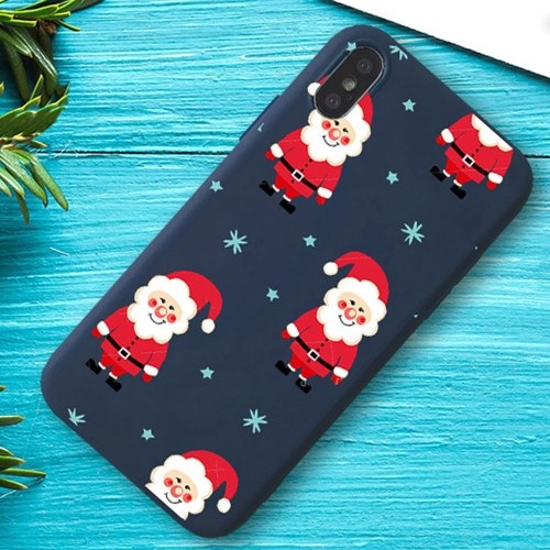 

Christmas Style Custom Soft Colored Drawing Phone Case Fit For iphone XS MAX