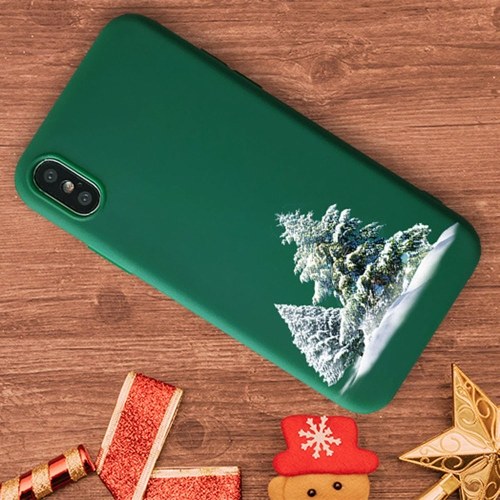 

Christmas Style Custom Soft Colored Drawing Phone Case Fit For iphone 11pro max（6.5）