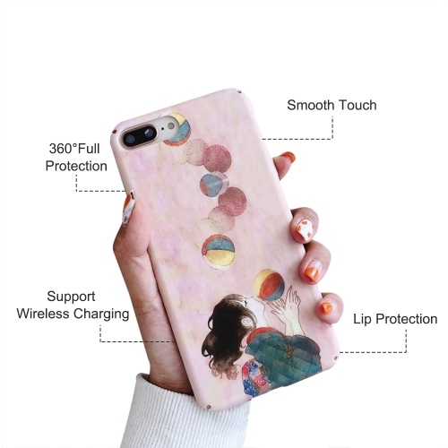 

Shockproof Phonecase Cover Hard Shells Slim Matte Full-Body Protective Anti-Slip Cellphone Cover with Pinky Cartoon Cute Girl Balloon Design For XIAOMI For HUAWEI (Huawei P30PRO)