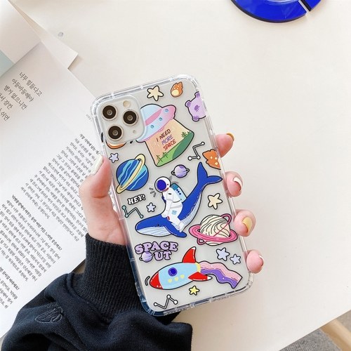 

Phonecase Transparent Whale Dinosaur Astronaut Spaceship Planet Designs Soft TPU Cover Phone Shells Shockproof Slim Flexible Protective Anti-Slip Cell Phone Cover for iphone