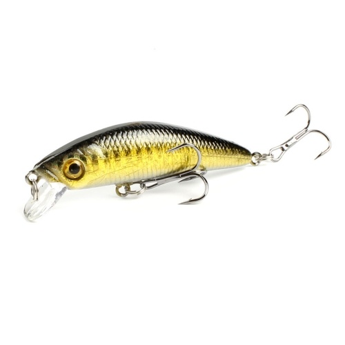 Fishing Lures Hard Bass Bait Lifelike Lures Crankbait 3D Fishing Eyes with 6 Hooks