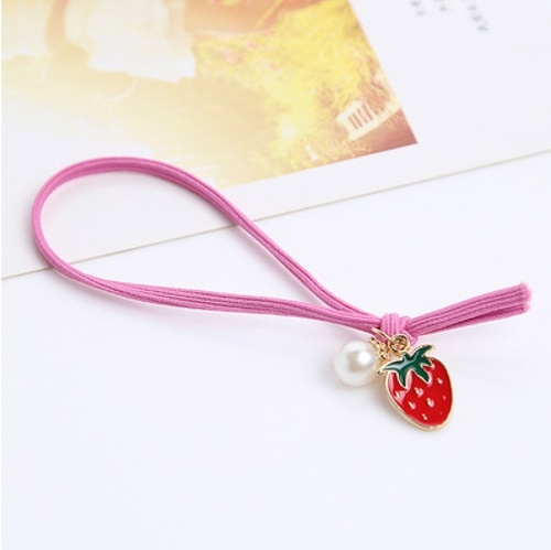 

Fruit Christmas pendant hair rope jewelry