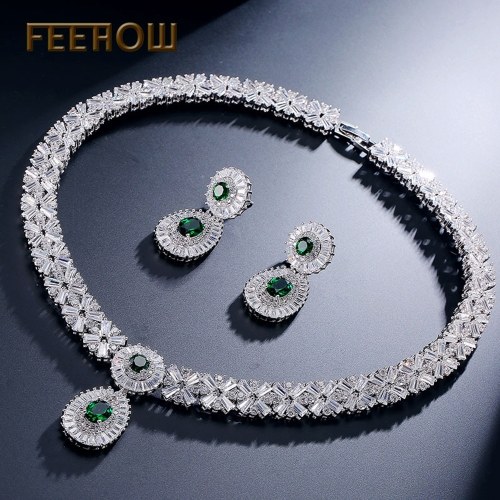 

FEEHOW Свадебные свадебные ювелирные изделия Цепь