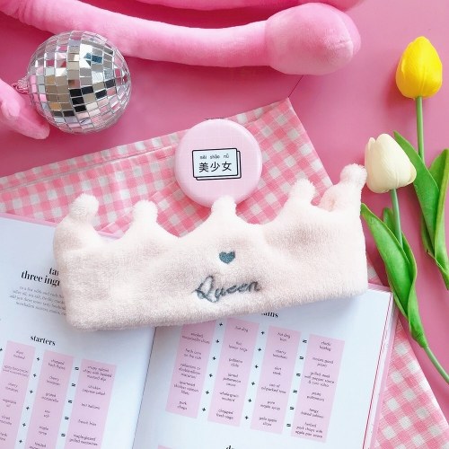 

Ins girl heart soft wash face hair band
