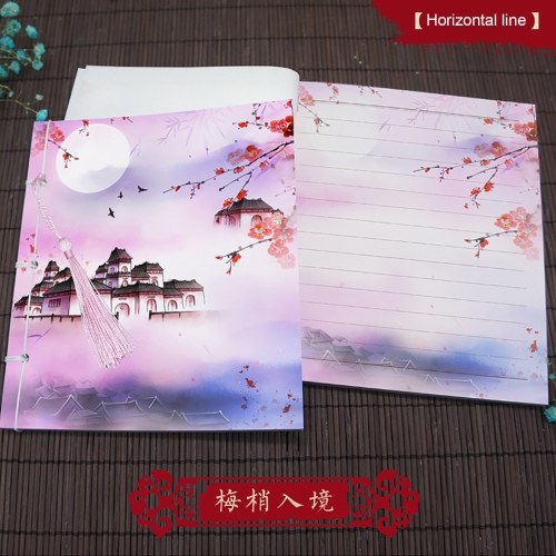 

6.9 * 5.9in Portable Notebook 75 Sheets Ruled Lined Paper Color Page