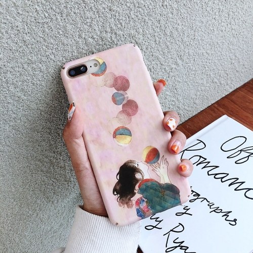 

Shockproof Phonecase Cover Hard Shells Slim Matte Full-Body Protective Anti-Slip Cellphone Cover with Pinky Cartoon Cute Girl Balloon Design For XIAOMI For HUAWEI (Huawei HONOR10Lite)