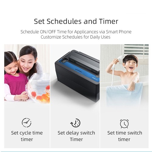 

eWelink Mini Smart WiFi Socket US Remote Control by Smart Phone from Anywhere Timing Function, Voice Control for Amazon Alexa and for Google Home IFTTT
