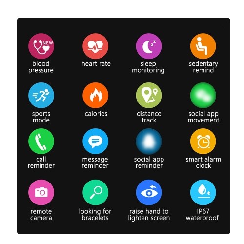 

A6 1.3 Inch Color Screen Intelligent Watch Smart Bracelet