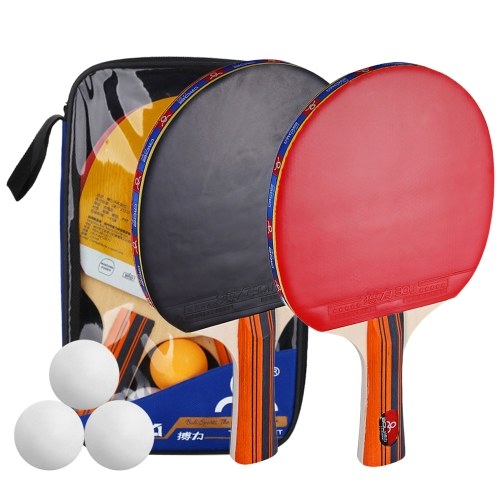 Ensemble balle et batte de tennis de table