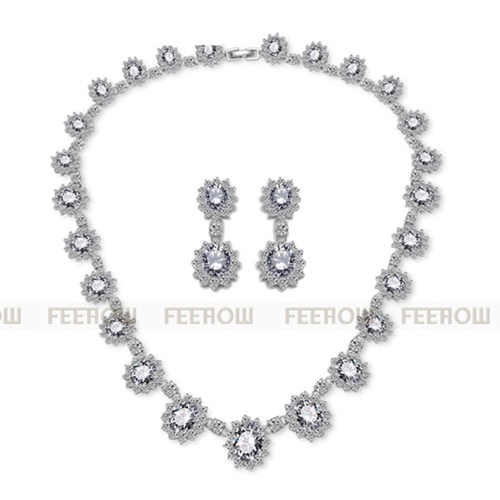 

3A zircon jewelry earrings necklace dinner jewelry