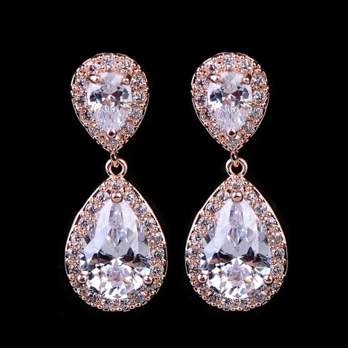 FEEHOW Millennium tears earrings eight hearts and eight arrows
