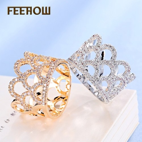 

FEEHOW Корона с микроиньяковым кольцом из циркона AAA