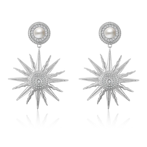 

2017 new fashion micro-inlaid zircon earrings