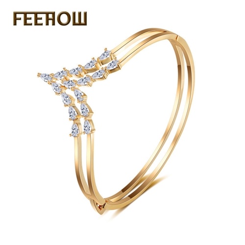Inlaid AAA grade shiny zircon bracelets