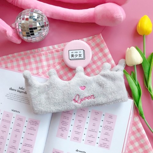 

Ins girl heart soft wash face hair band