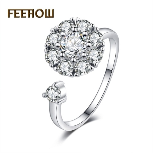 

FEEHOW Shaking the same paragraph Rotatable Ring