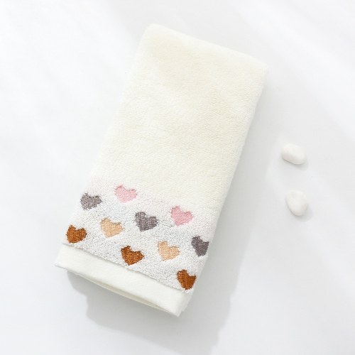 

Small peach heart 32 yarn jacquard broken cotton towel