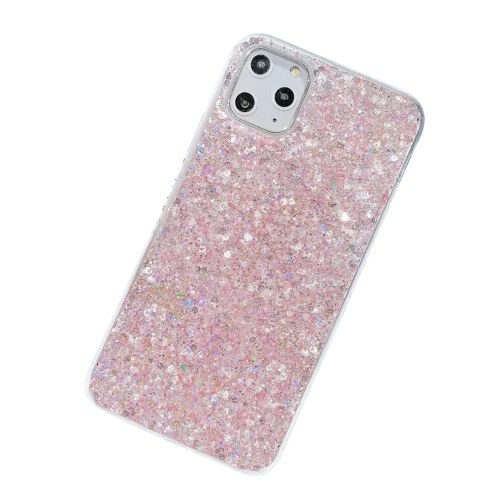 Suitable for iphone11pro mobile phone shell small fresh glitter powder epoxy Apple XSMAX new 8plus protective sleeve 7 Pink iphone11promax 6.5 inch