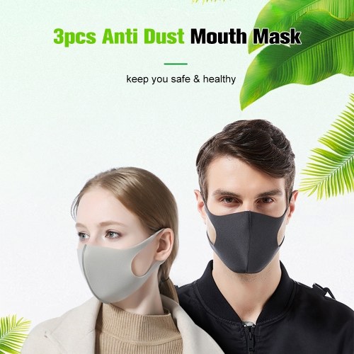 3pcs Anti Dust Face Cover Mouth Dust Mask Mouth Cover Winter Mask Sponge