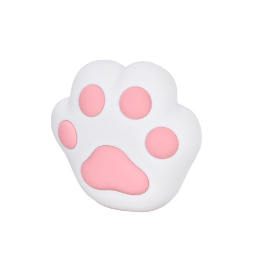 Novelty and cute cat's paw silicone night light USB rechargeable magnetic wall lamp children's gift bedroom bedside sleeping lamp