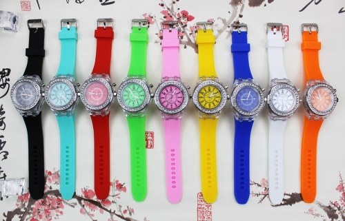 

Factory direct silicone luminous watch