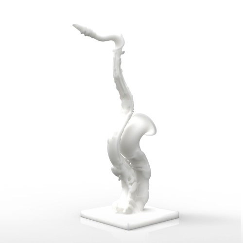 

Deformed Saxophone Tomfeel 3D Printed Sculpture Home Decoration Exaggerative Model
