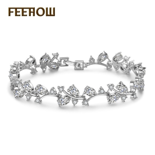 

FEEHOW Creative Platinum Zircon Wild Bracelet