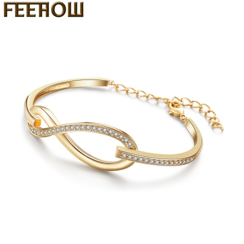 

FEEHOW ретро минималистский браслет AAA zircon