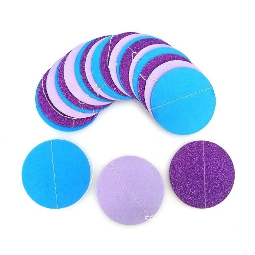 Colorful Round Hanging Paper Circle Garland