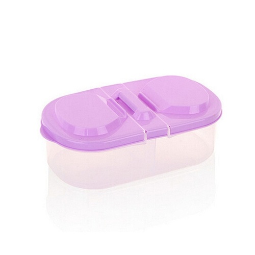 

Double-compartment with lid kitchen foodstuffs sealed cans