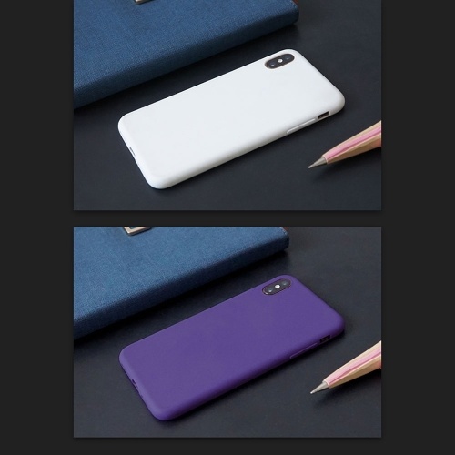 

Delicate Pure Color Dull Polish Surface High Elasticity Soft TPU Phone Cover