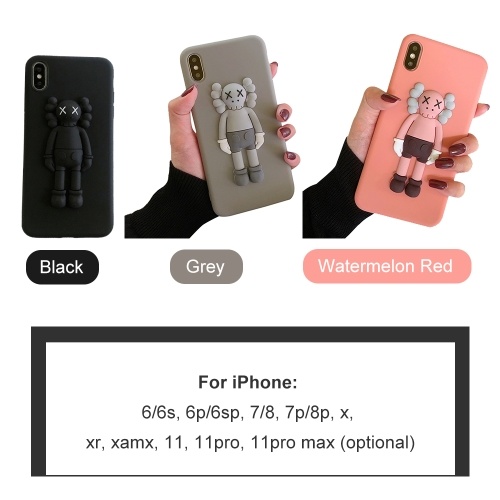 

Phonecase 3D-Kaws Cartoon Designs Soft TPU Cover Phone Shells Shockproof Slim Flexible Protective Anti-Slip Cell Phone Cover for iphone