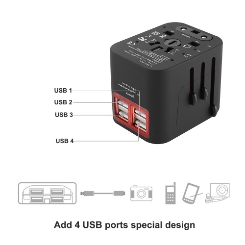 

All-In-One Universal World Wide Travelling AC Adapter Plug