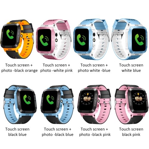 

Y21 children's smart phone positioning watch mobile phone 1.44 touch screen can call electronic gift factory direct sales Y21 touch screen + photo black powder