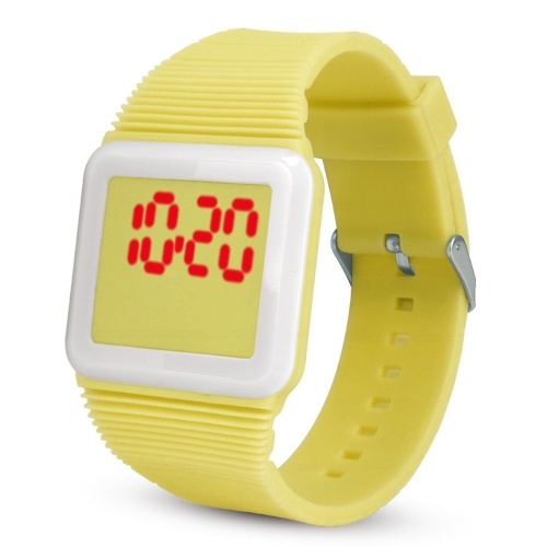 

LED Digital Silicone Watch Ultra-thin Wristwatch for Students Teenager Teens Children Men Women