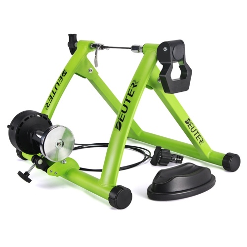 Foldable Magnetic Bike Trainer Stand with 6 Resistance Levels Cycling Rack Indoor Bicycle Exercise Training Stand for 26-28 Inch Bike Tires