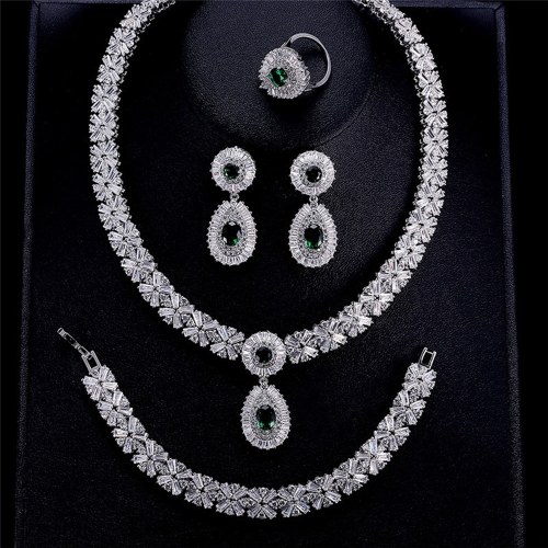 

New set bridal jewelry earrings necklace two-piece set