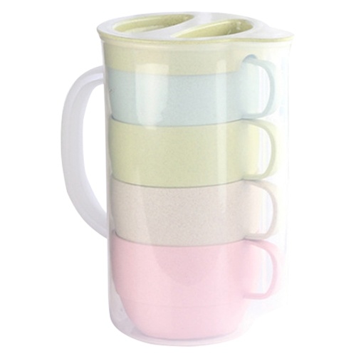 5 Pcs Cups Pitcher Set