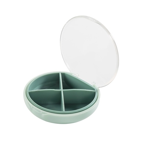 

Plastic Storage Box Pill Organizer with Lid 4 Compartments Pill Box