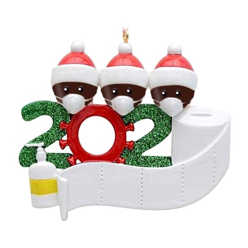 

Christmas Ornament Santa Claus Snowman Design Xmas Tree Hanging DIY Decoration Deco