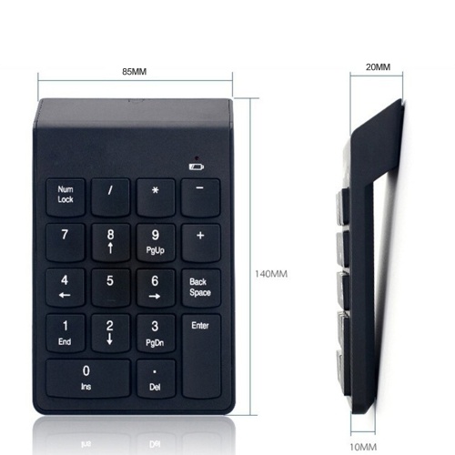 

Portable Universal Type BT Without Wire Numeric Keyboard With Built-In USB Receiver