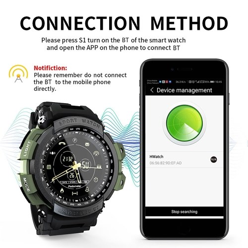 

LOKMAT 1.14-inch Round Screen Sport Smart Watch