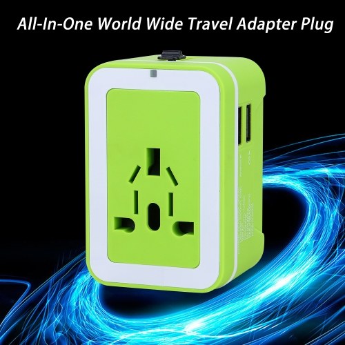 

All-In-One Universal World Wide Travelling AC Adapter Plug