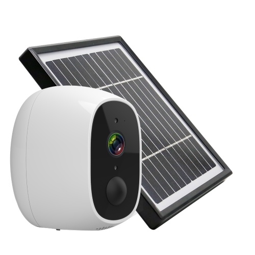 

Wireless Solar Security Camera 2MP 1080P WIFI Surveillance Camera Support Two-way Audio Night Vision PIR Motion Detection Remote Access with Solar Panel