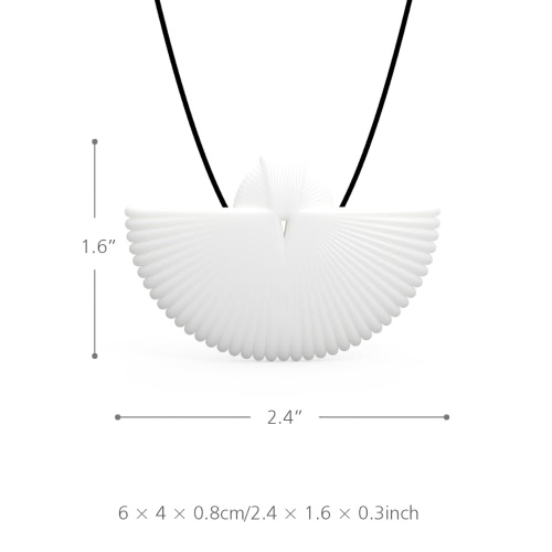 

Tomfeel 3D Printed Jewelry Fan Elegant Modeling Pendant Jewelry Necklace Accessories