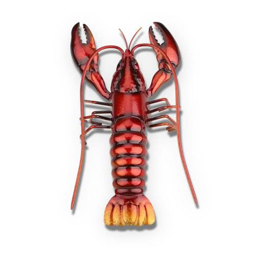 Tooarts Lobster Ornament Crafting Home furnishing articles Decoration Art Metal sculptrue Iron sculpture