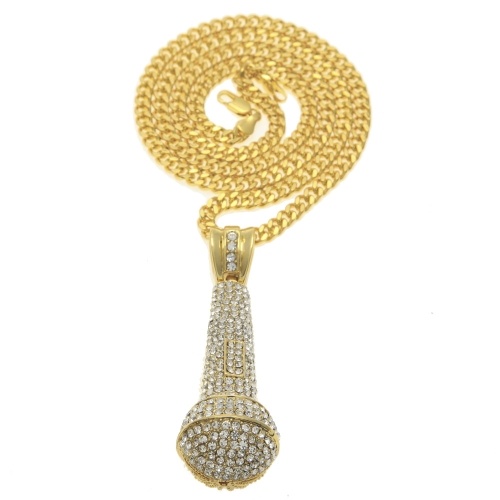 

European and American men hip hop hip-hop necklace Gold