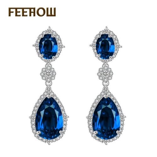 

FEEHOW fashion Korean earrings exquisite zircon micro-inlaid jewelry