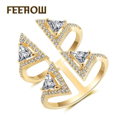 FEEHOW environmental protection copper plated platinum open ring